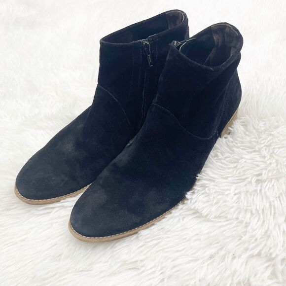 Paul Green Logan Dual Zipper Suede Booties - Picture 1 of 10